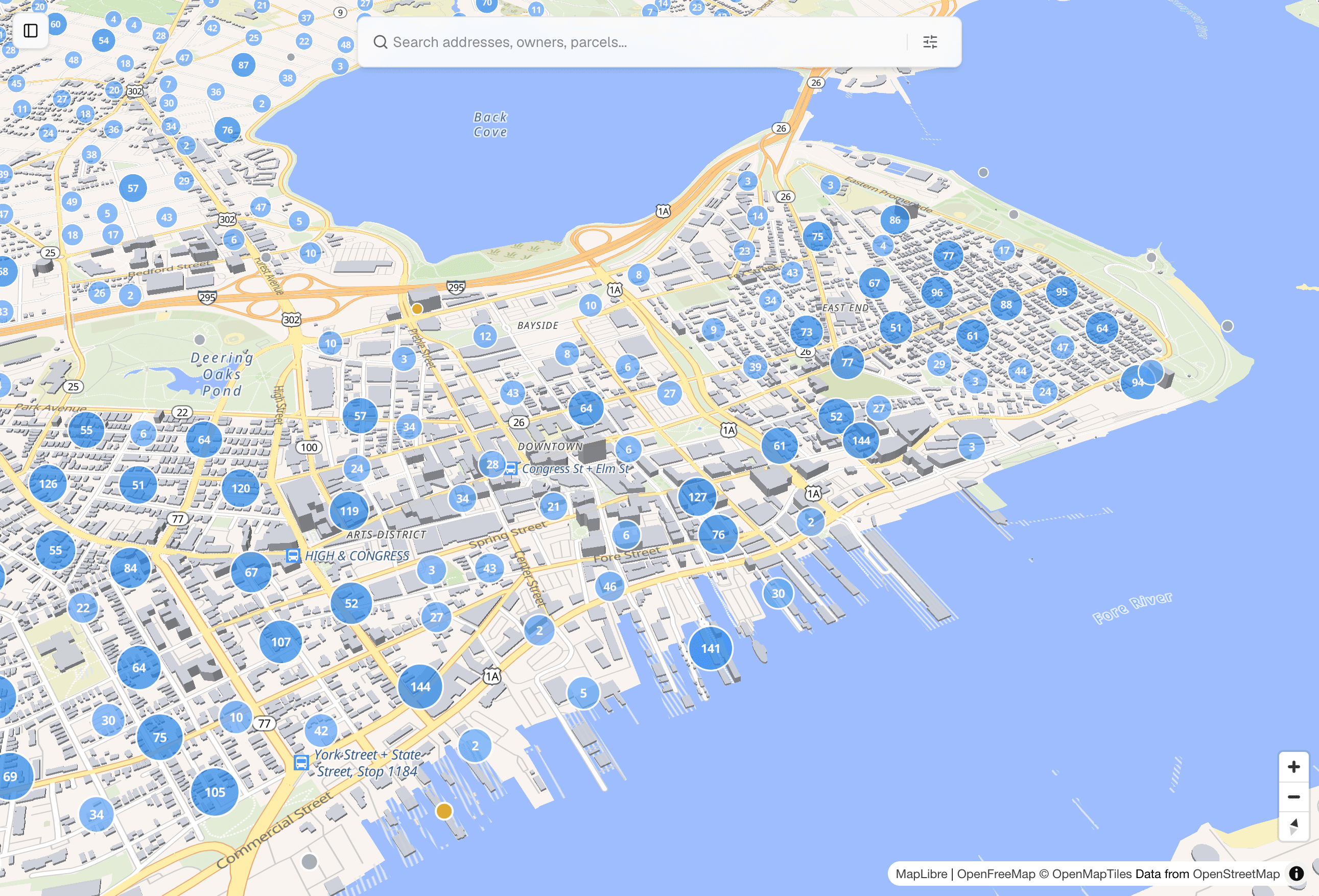 The Noesis map: scored property clusters across a tracked market